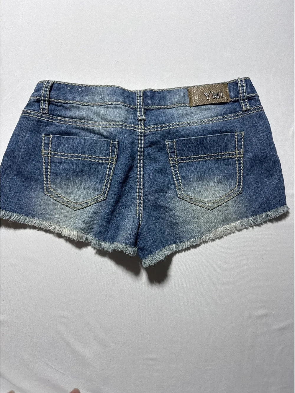 YMI Denim Shorts with USA Flag Print Size 7 - Stars, Stripes